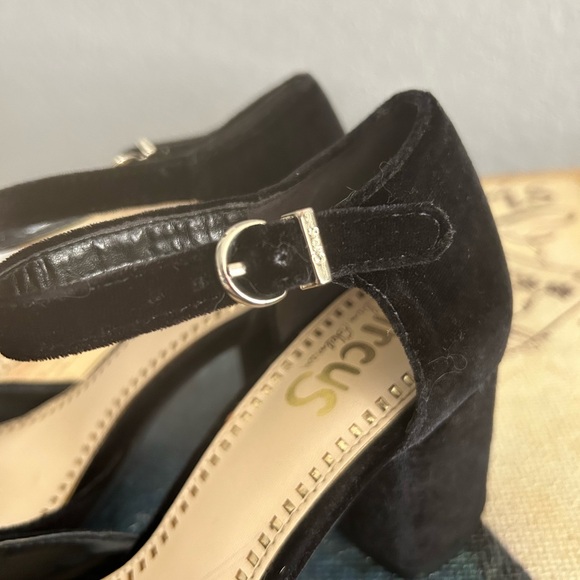 Circus Sam Edelman black suede like heels size 6.5 - Picture 3 of 5